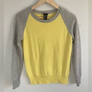 Theory Springtime Yellow Cashmere Silk Light Sweater
